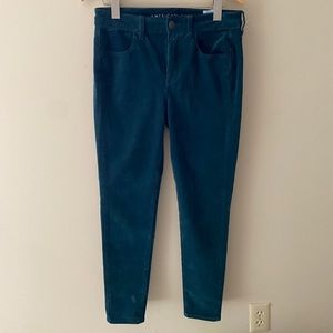 American Eagle hi rise corduroy skinny Jegging